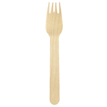 Forchetta di Legno "Wooden Forks" 100pz Posate di Legno