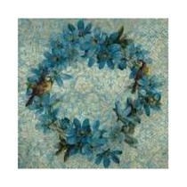 Tovagliolo di Carta 33x33cm Floral Wreath 20pz Raffinati