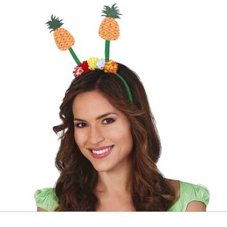 Cerchietto per Capelli con Antenne Ananas Glitterate Cerchietti e Tiare