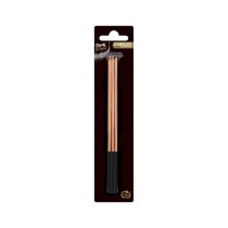 Candelina Stelo 15cm Quadrata Rose Gold Metallizzato 6pz Candeline Stelo