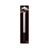 Candelina Stelo 15cm Quadrata Argento Metallizzato 6pz Candeline Stelo