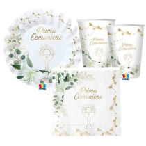 Piatto di Carta 25cm Prima Comunione "Lily" 8pz Prima Comunione "Lily"