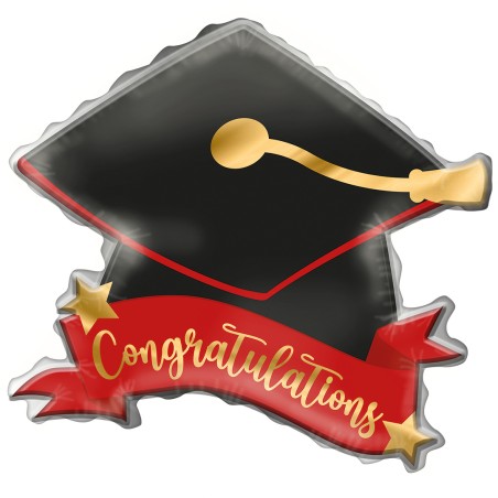 Palloncino in Foil 43" Super Shape Tocco Laurea "Gratuation Hat" Laurea