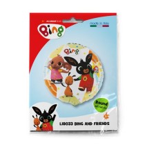 Palloncino in Foil 18" Bing Bunny and Friends Personaggi Grabo