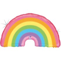 Palloncino in Foil 36" Super Shape Arcobaleno "Pastel Rainbow" Generici Grabo