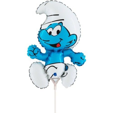 Palloncino in Foil 14" Mini Shape Puffo "Smurfs" Personaggi Grabo