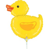 Palloncino in Foil 14" Mini Shape Paperella "Ducky" Animali Grabo