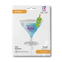 Palloncino in Foil 35" Super Shape Cocktail "Tini Bit Older Birthday" Generici Grabo