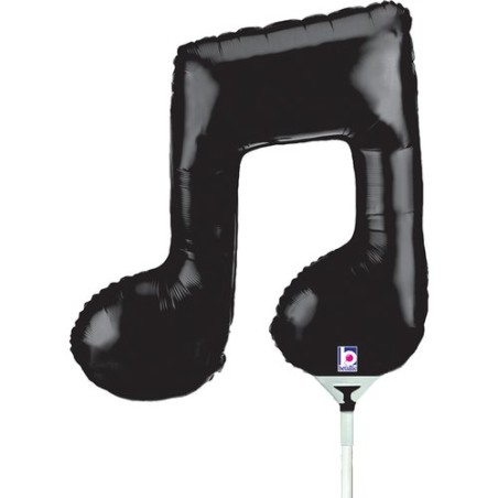 Palloncino in Foil 14" Mini Shape Nota Musicale Biscroma Nera Generici Grabo