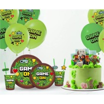 Piatto di Carta 18cm con Videogiochi "Game On" 6pz Game On