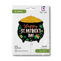 Palloncino in Foil 30" Super Shape Pentolone St. Patrick's "Lucky Pot" Giornate Speciali Grabo