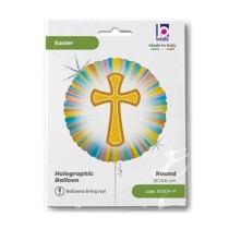 Palloncino in Foil 18" Croce "Cross" Pasqua Grabo