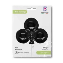 Palloncino in Foil 39" Super Shape Fiore Poker "Casinò Club" Natale e Capodanno Grabo