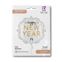 Palloncino in Foil 31" Super Shape "New Year Diamond" Natale e Capodanno Grabo