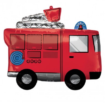 Palloncino in Foil 26" Super Shape Camion Pompieri "Fire Truck" Veicoli