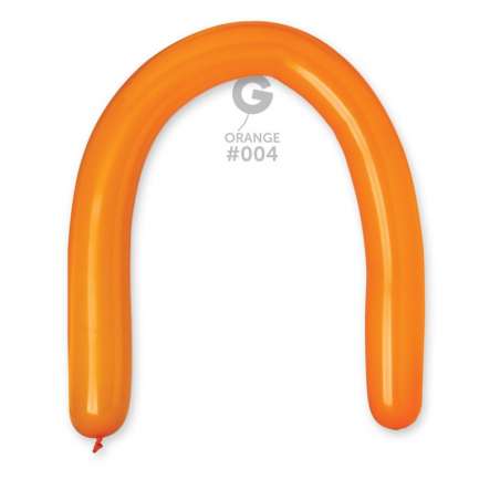 Palloncino in Lattice 3” Modellabile D6 Arancione "Orange 004" 50pz Gemar Standard Modellabili 3" D6
