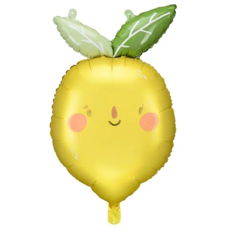 Palloncino in Foil 29" Super Shape Limone Sorridente "Lemon" Frutta