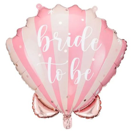 Palloncino in Foil 25" Super Shape Conchiglia Futura Sposa "Bride To Be" Addio al Nubilato
