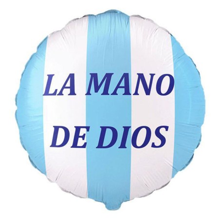 Palloncino in Foil 9" Mini Shape Napoli "La Mano De Dios" Napoli
