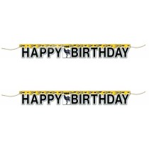 Festone Happy Birthday carta con Batman 2.10mt Festoni e Addobbi Personaggi