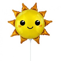 Palloncino in Foil 14" Mini Shape Sole "Sunshine" Cielo e Galassia