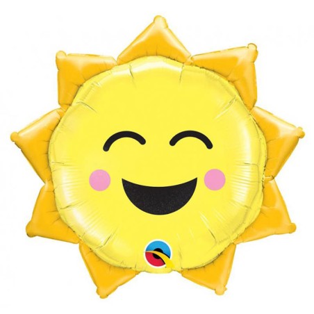 Palloncino in Foil 35" Super Shape Sole "Sunny Smile" Cielo e Galassia