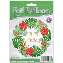 Palloncino in Foil 18" Festa Tropicale Happy Birthday Palloncini in Foil Oaktree