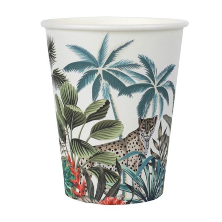 Bicchiere di Carta 270ml di Giungla Tropicale "Java" 10pz Giungla Tropicale "Java"
