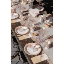 Tovagliolo di Carta 33x40cm Rettangolare Rattan Natural "Romance" 20pz Outlet Elegant