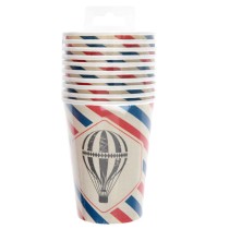 Bicchiere di Carta 270ml Buon Viaggio "Bon Voyage" 10pz Buon Viaggio "Bon Voyage"