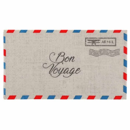 Tovagliolo di Carta 33x40cm Rettangolare Buon Viaggio "Bon Voyage" 20pz Buon Viaggio "Bon Voyage"