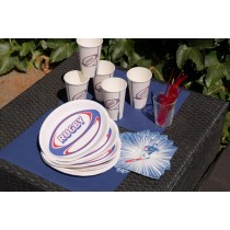 Bicchiere di Carta 500ml dello Sport Rugby 10pz Rugby