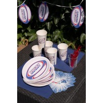 Tovagliolo di Carta 33x33cm Sport Rugby 20pz Rugby