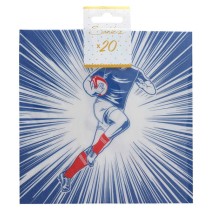Tovagliolo di Carta 33x33cm Sport Rugby 20pz Rugby