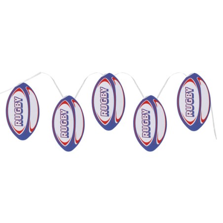 Festone decorativo Palla da Rugby 5mt Rugby