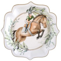 Piatto di Carta 21cm Sport Equitazione "Hippique" 10pz Equitazione "Hippique"