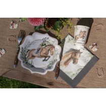 Piatto di Carta 21cm Sport Equitazione "Hippique" 10pz Equitazione "Hippique"