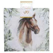Tovagliolo di Carta 33x33cm Sport Equitazione "Hippique" 20pz Equitazione "Hippique"