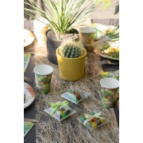 Bicchiere di Carta 270ml con Dinosauro "Dinosaure" 10pz Dinosauro "Dinosaure"