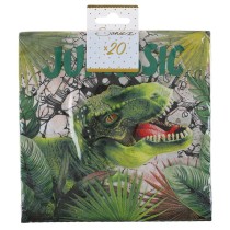 Tovagliolo di Carta 33x33cm con Dinosauro "Dinosaure" 20pz Dinosauro "Dinosaure"