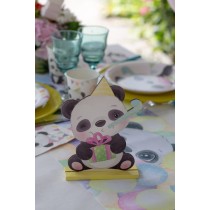 Centrotavola di Legno sagomato Panda 20cm Panda e Koala