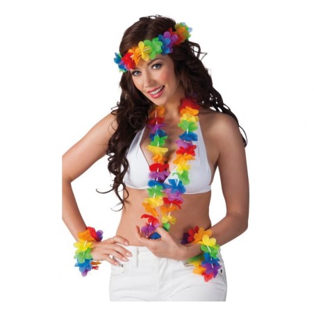 Kit Hawaiano Multicolor 4pz Hawaii