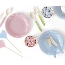 Set di Posate in Legno Multicolor "Wooden Cutlery" 18pz Posate di Legno
