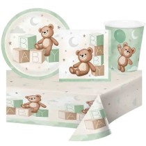 Tovaglia di Carta 137x259cm con Orsetto "Teddy Bear" Baby Shower