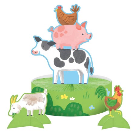 Centrotavola Fattoria "Farm Animals" 3pz Fattoria
