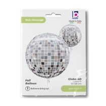 Palloncino in Foil 15" Sfera Disco Stroboscopica 4D "Globe Disco Ball" Sfere Fantasia "Globe"