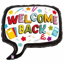 Palloncino in Foil 34" Super Shape Rientro a Scuola "Welcome Back" Giornate Speciali Grabo