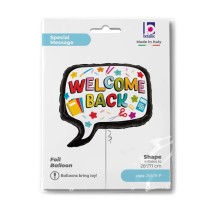Palloncino in Foil 34" Super Shape Rientro a Scuola "Welcome Back" Giornate Speciali Grabo