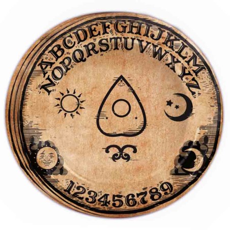 Piatto di Carta 23cm Halloween "Tavola Ouija" 8pz Tavola Ouija