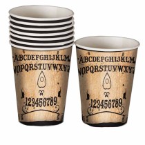 Bicchiere di Carta 200ml di Halloween "Tavola Ouija" 8pz Tavola Ouija